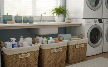 laundry basket organization system