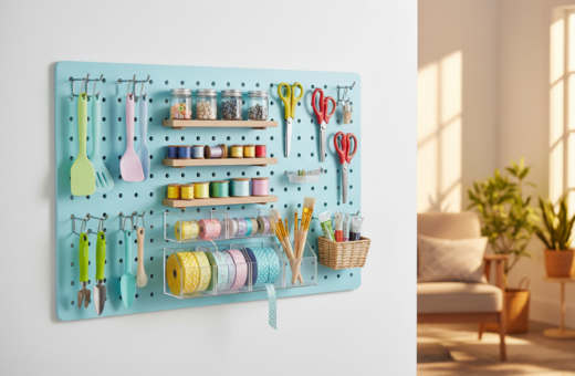 Simple Pegboard Layouts That Help Organize Small Household Essentials